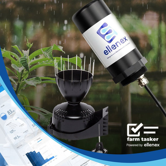 FarmTasker (powered by ellenex) - Low Power Satellite Rain Monitoring Solution