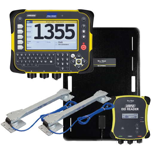 Datamars Livestock - Tru-test XR5000 Weigh Indicator, EID Large Panel Reader system and HD5T Load bars bundle