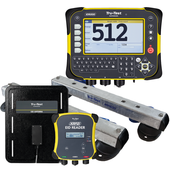 Datamars Livestock - Tru-test ID5000 Weigh Indicator, EID Small Panel Reader system , and MP600 Load bars bundle