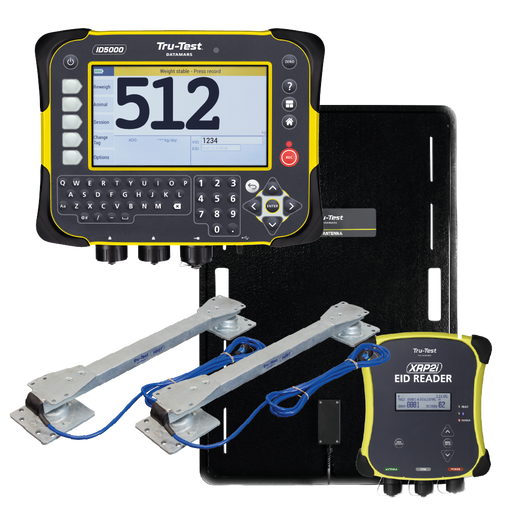 Datamars Livestock - Tru-test ID5000 Weigh Indicator, EID Large Panel Reader system and HD5T Load bars bundle