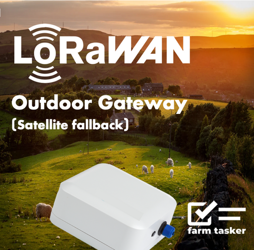 FarmTasker (powered by ellenex) - LoRaWAN external gateway with Satellite