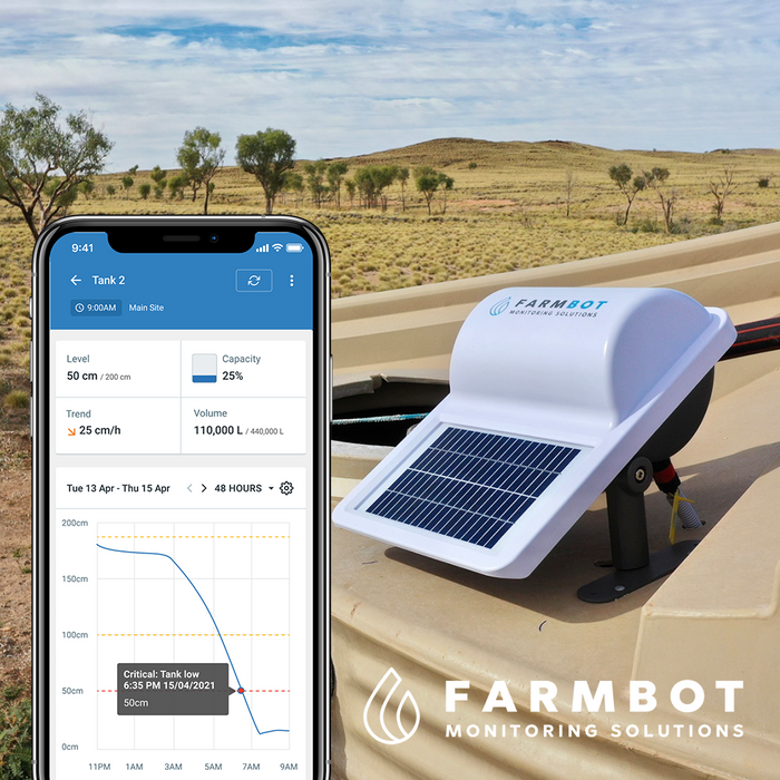 Farmbot Monitoring Solutions - Water Level Monitor - Satellite Subscription