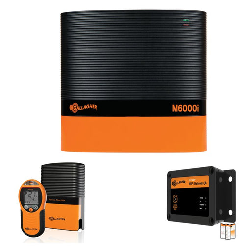 Gallagher - Gallagher i Series Energiser M6000 Mains Energiser with i Series Comms Pack an Wi-Fi Gateway + Ag Devices App