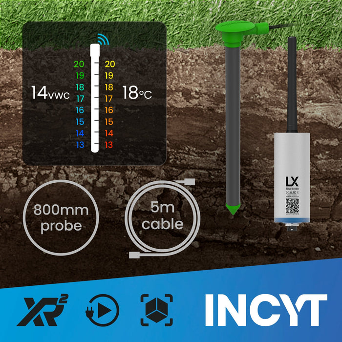 INCYT - Smart Sensor Soil Moisture Probe - Aquacheck 800mm w/ 5m cable