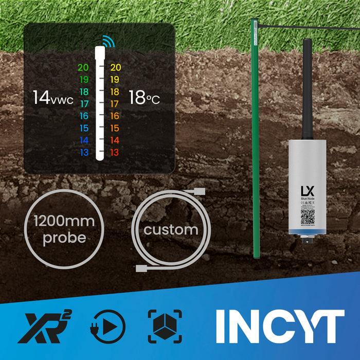 INCYT - Smart Sensor Soil Moisture Probe - EnviroPro 1200mm w/ custom cable