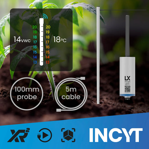 INCYT - Smart Sensor Soil Moisture Probe - Sentek Single Point Triscan 100mm w/ 5m cable