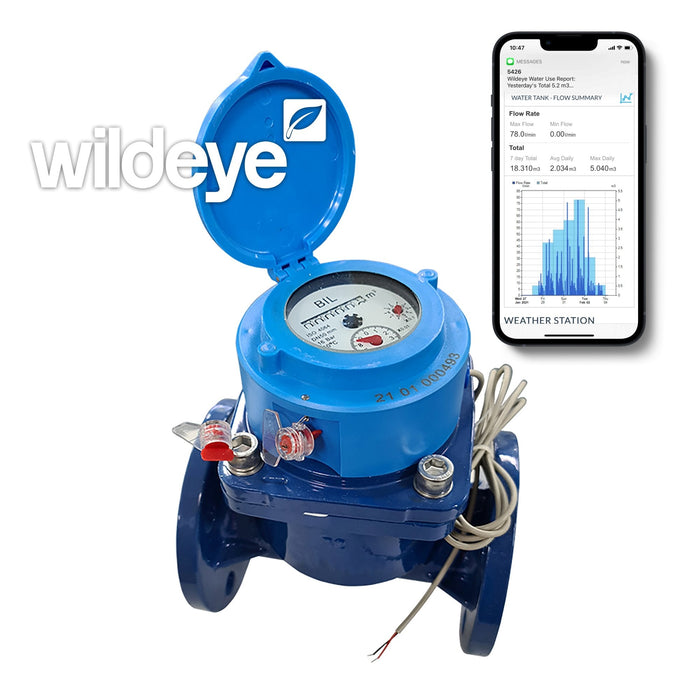 Wildeye - Water Flow Monitoring 100mm meter