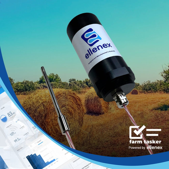 FarmTasker (powered by ellenex) - Low Power Satellite Hay Temperature and Moisture monitoring