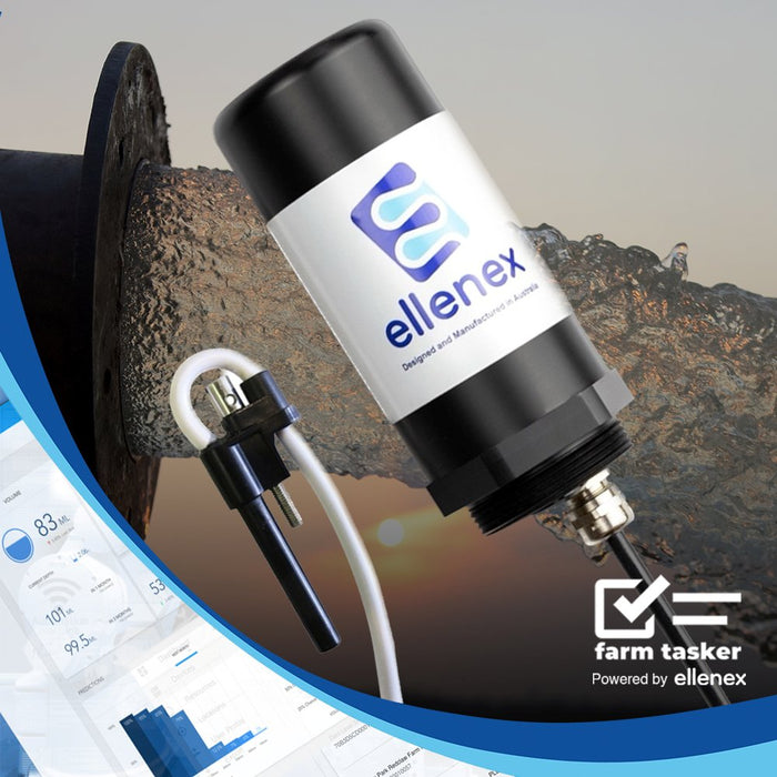 FarmTasker (powered by ellenex) - Low Power Satellite Water flow monitoring Interface